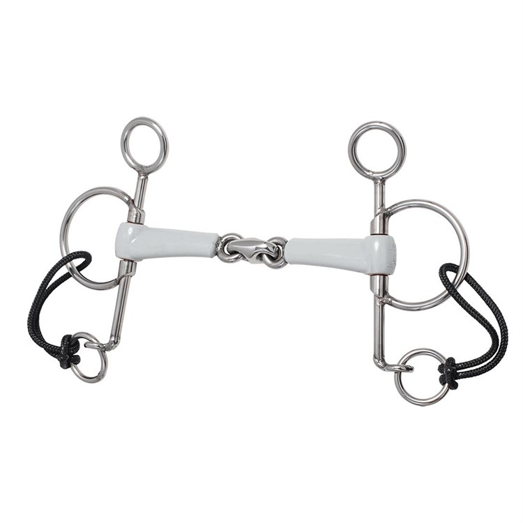 Pelham w hooks, Double jointed, short shank