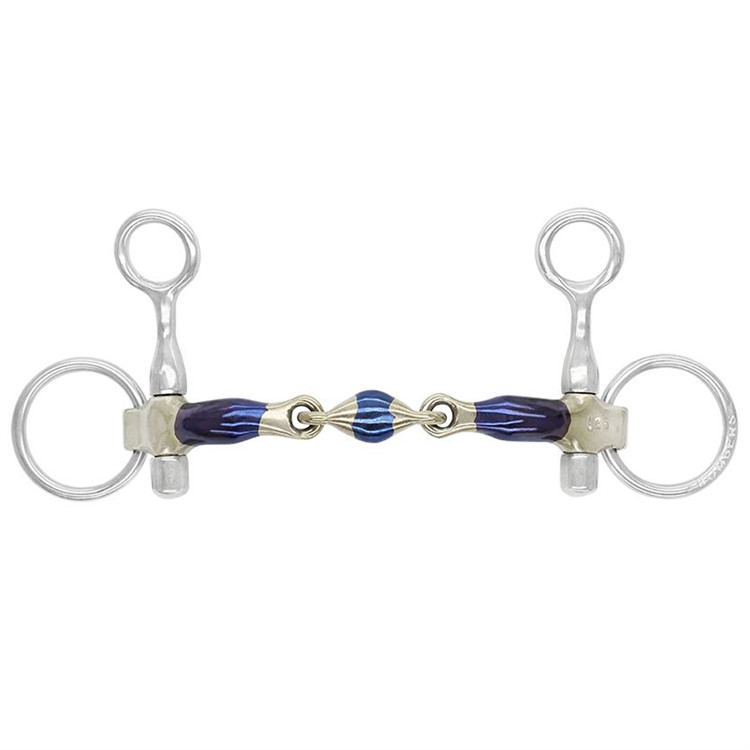 Drop cheek loose ring, Snaffle