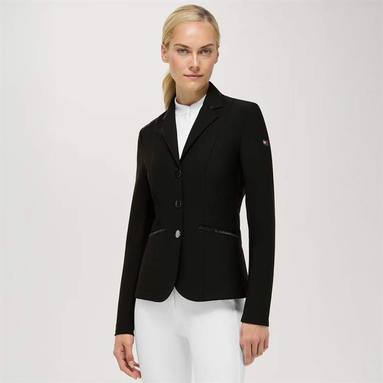 Costa Woman Rhinestone Show Jacket 003 Black Small