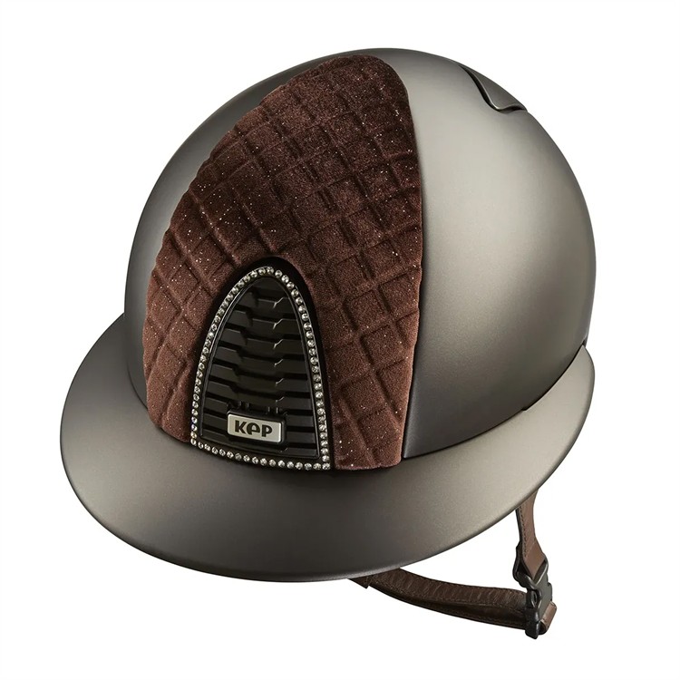 Cromo 2.0 Milano Velvet Textile Polo peak hjälm