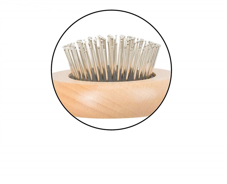 Manborste med knoppar natur "Romeo" 4G88