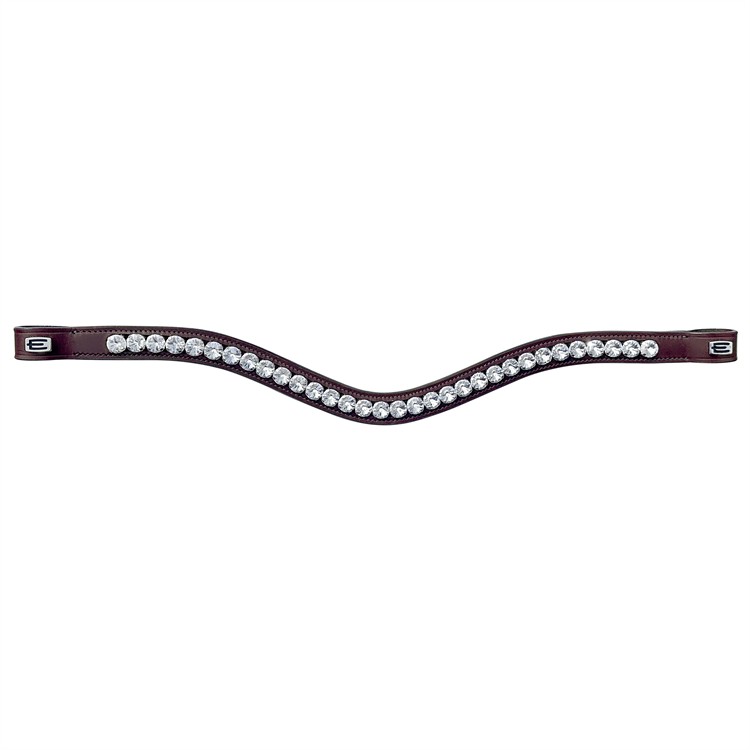 Pannband Vit kristall silver E
